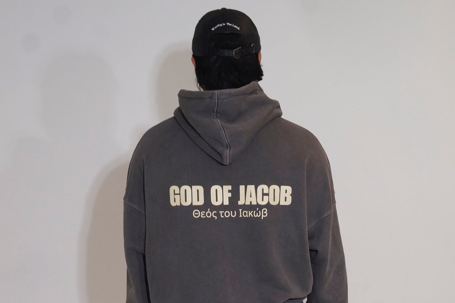 GOD OF JACOB DISTRESSED OILED LAMBSKIN LEATHER BALLCAP