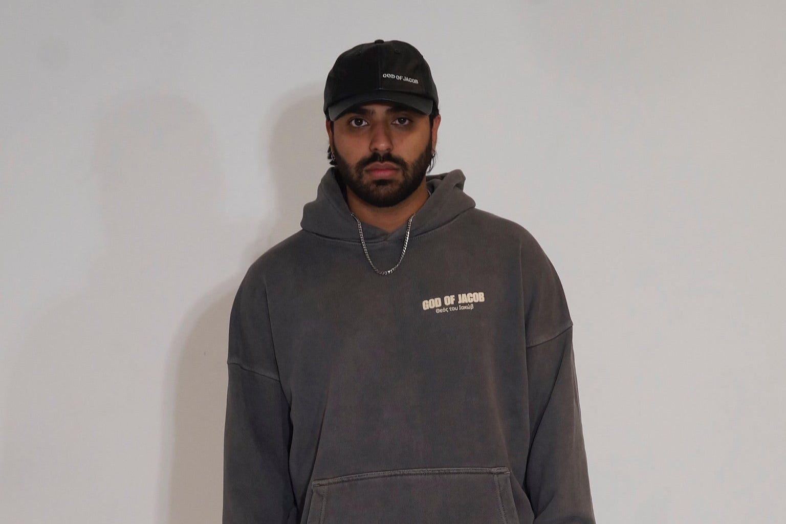 GOD OF JACOB DISTRESSED OILED LAMBSKIN LEATHER BALLCAP