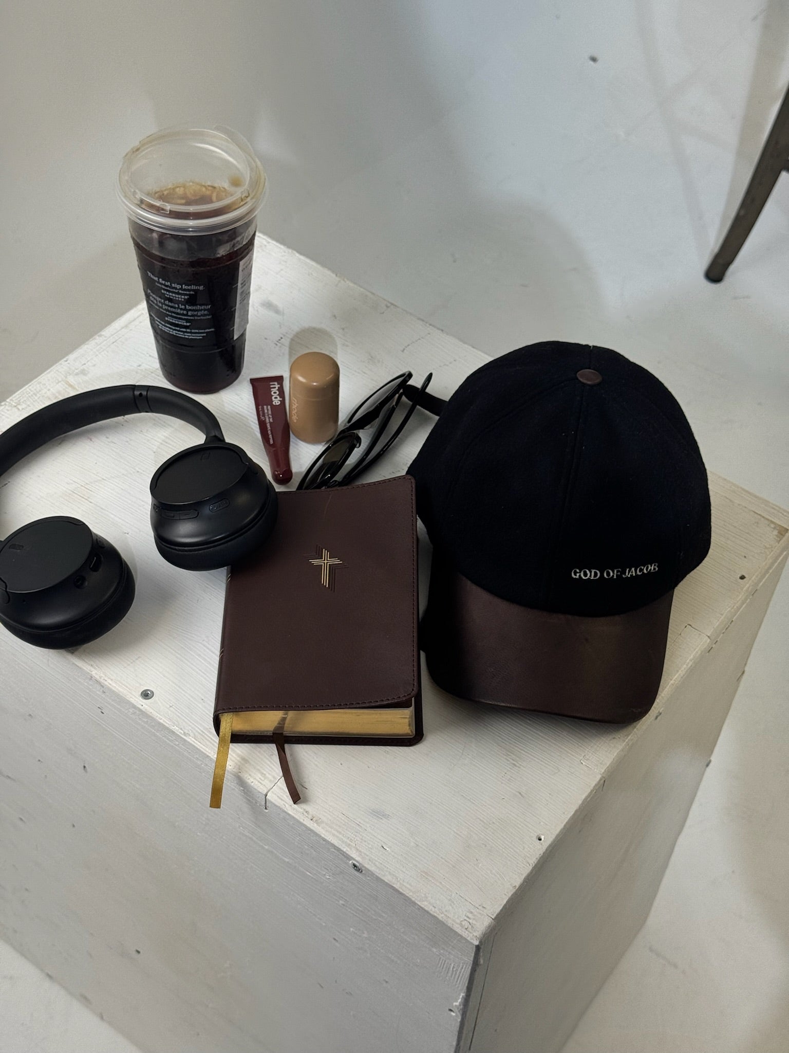 GOD OF JACOB WOOL LEATHER CAP